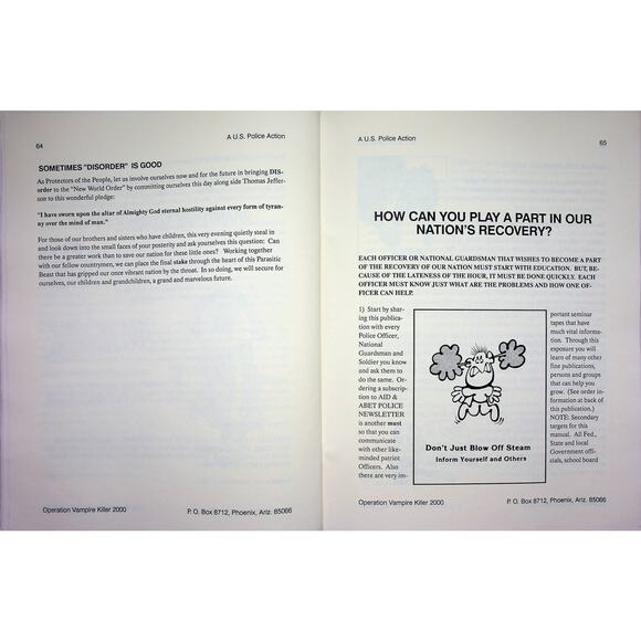 Operation Vampire Killer 2000 Original 1992 Publisher Printing - Picture 9 of 14